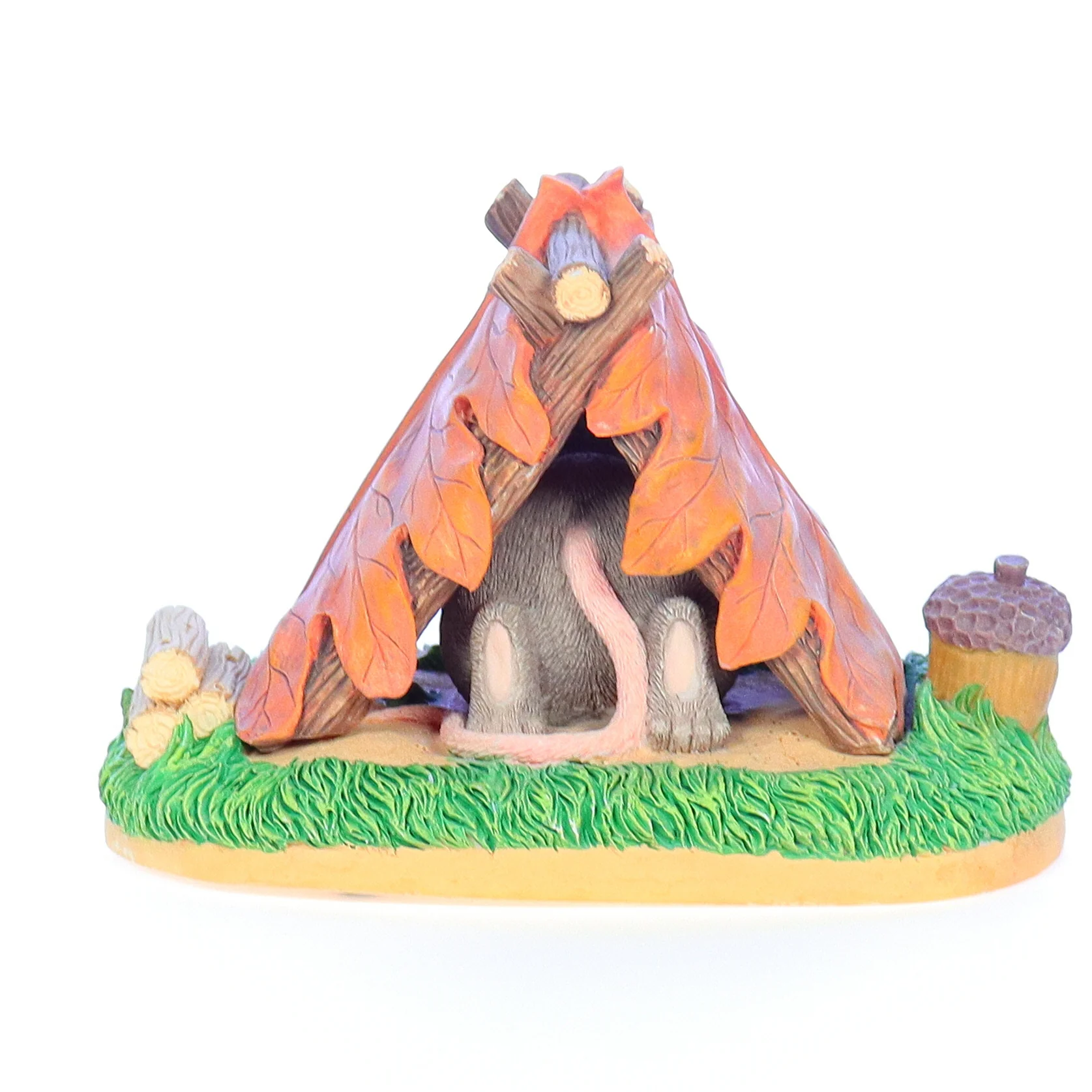 Charming Tails Vintage Resin Fall Figurine 83/703 Camping Out 2.75" - Image 5