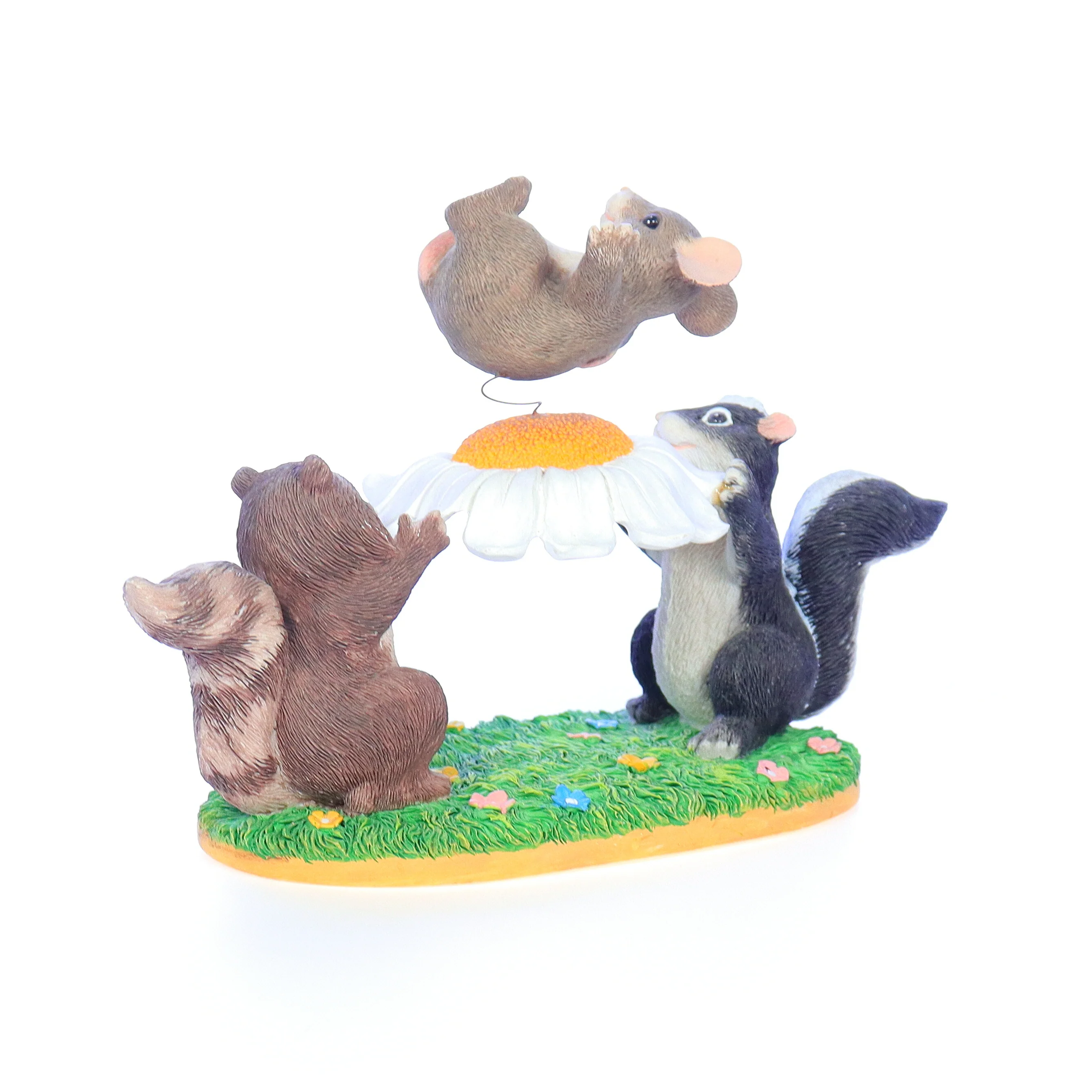Charming Tails Vintage Resin Spring Figurine 83/704 The Blossom Bounce 4" - Image 4
