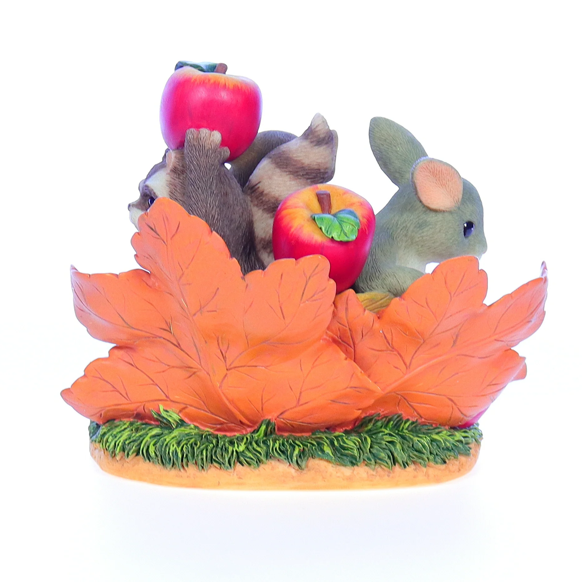 Charming Tails Vintage Resin Fall Figurine 85/505 Friends Are A Bushel Of Fun - Image 5