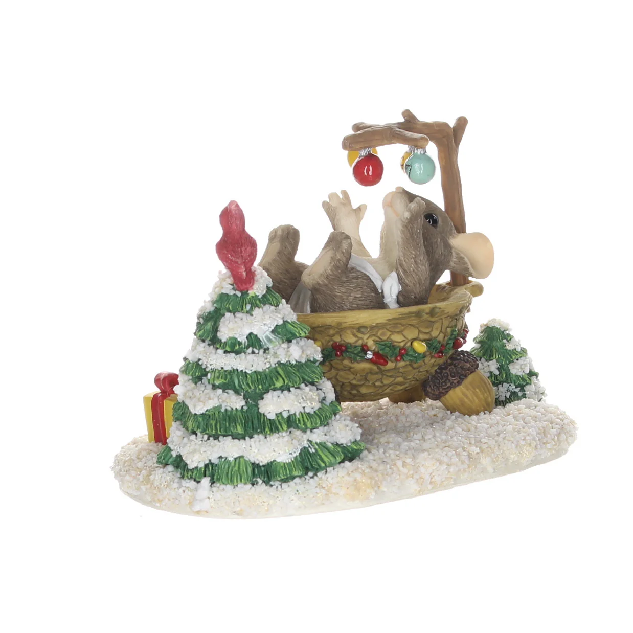 Charming Tails Fitz & Floyd Resin Figurine in Box Christmas 87/705 1997 3" - Image 8