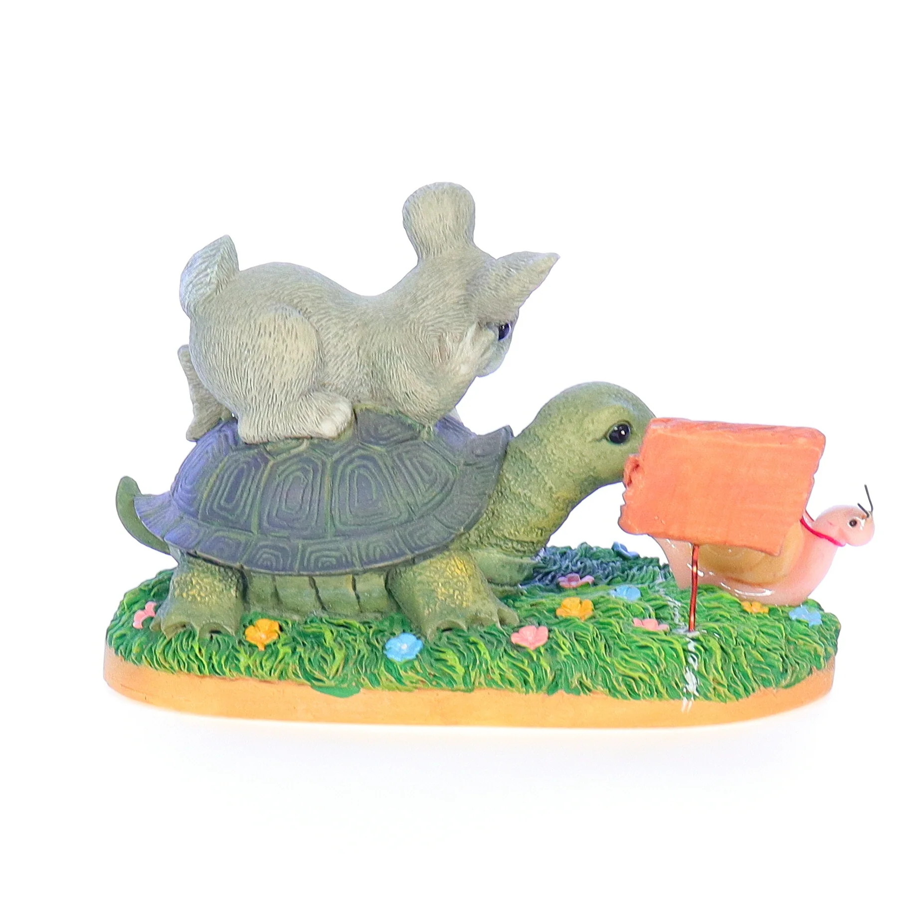 Charming Tails Vintage Resin Figurine 89/716 Steady Wins The Race Signed 2.75" - Image 5