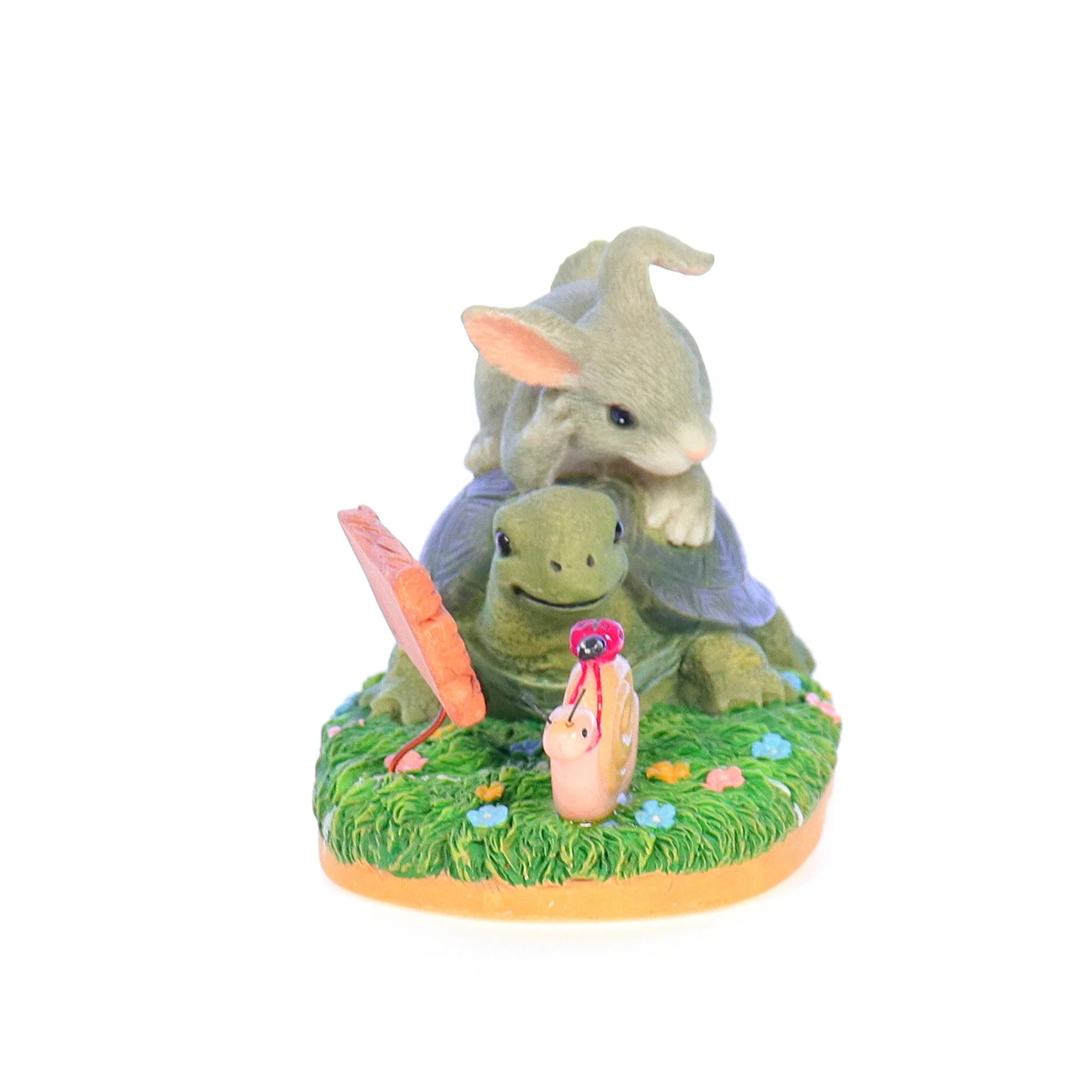 Charming Tails Vintage Resin Figurine 89/716 Steady Wins The Race Signed 2.75" - Image 7