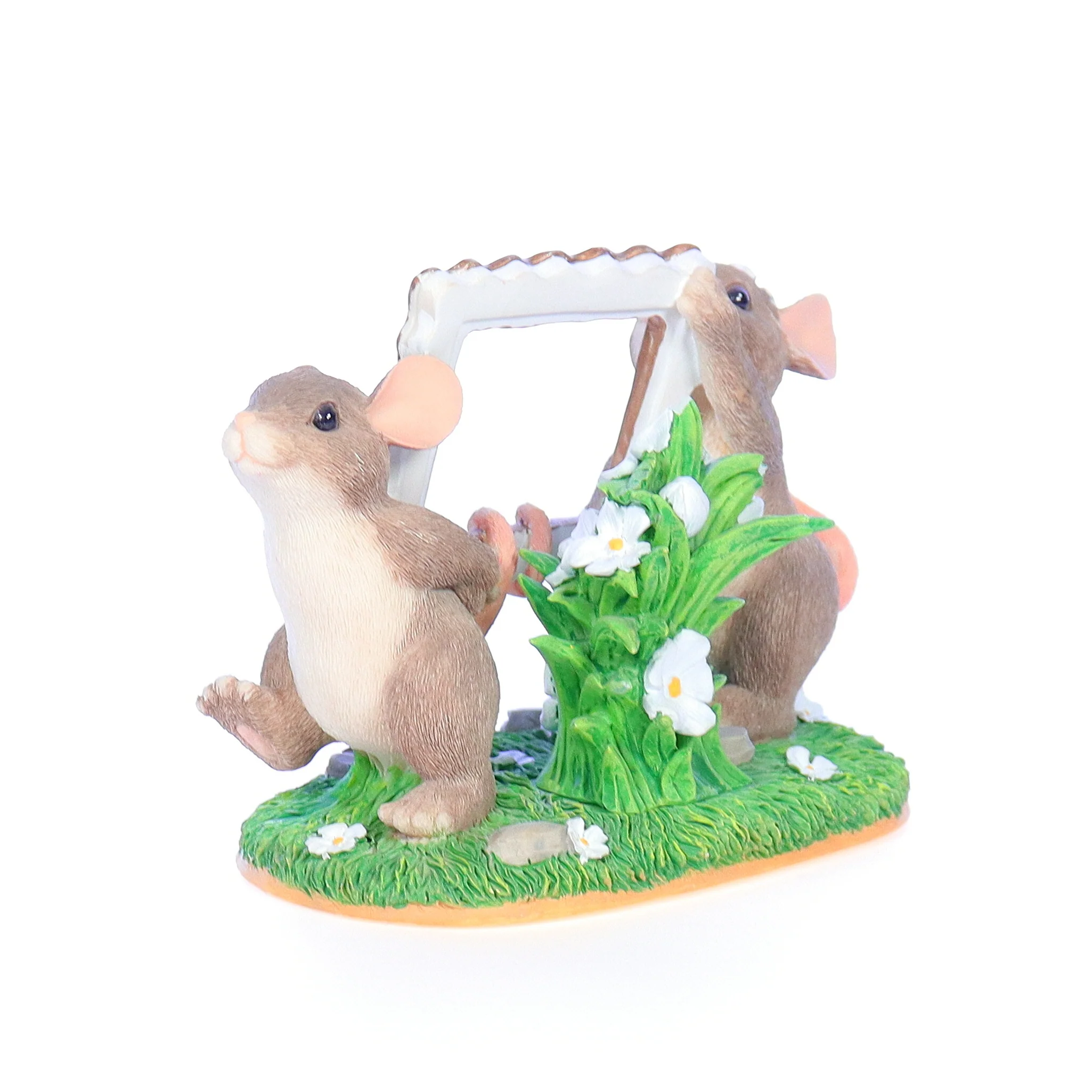 Charming Tails Vintage Resin Spring Figurine 89/722 Picture Perfect 3.25" - Image 4