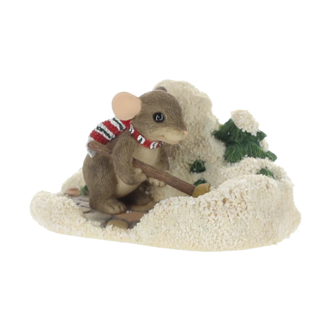 Charming Tails Vintage  Resin Figurine A shoveling We Will Goâ€¦Fig 87204