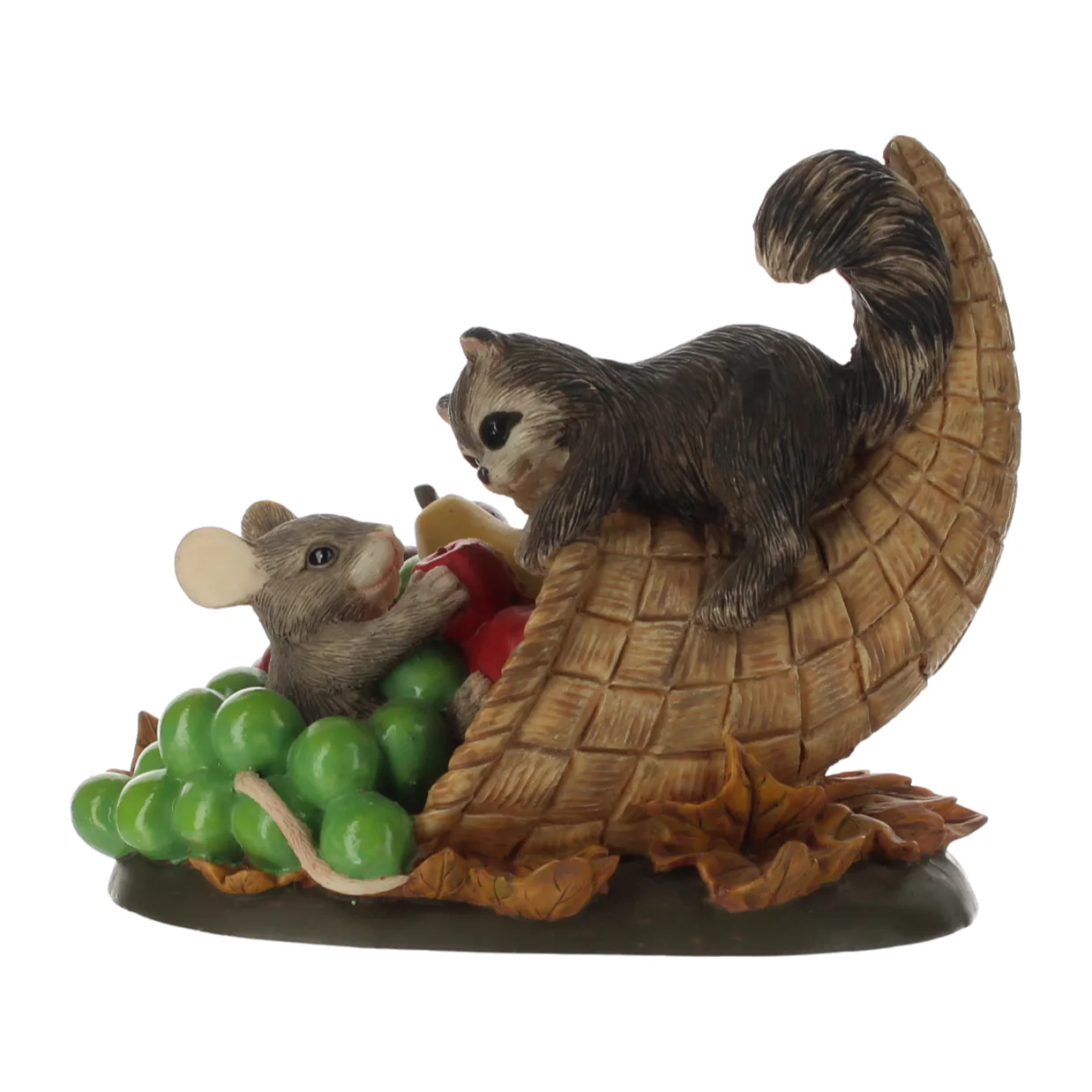 Charming Tails Vintage  Resin Figurine Horn of Plenty Figurine 85610