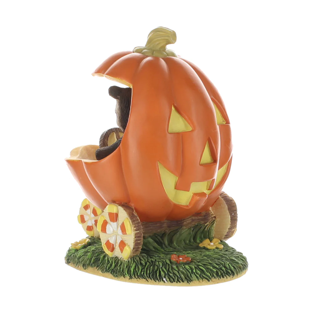 Charming Tails Vintage Resin Figurine Jack-O-Lantern Jalopy 85410 - Image 3