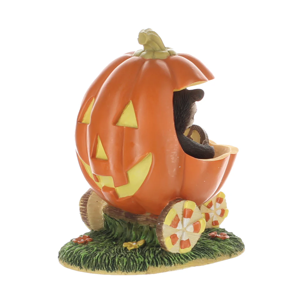 Charming Tails Vintage Resin Figurine Jack-O-Lantern Jalopy 85410 - Image 5