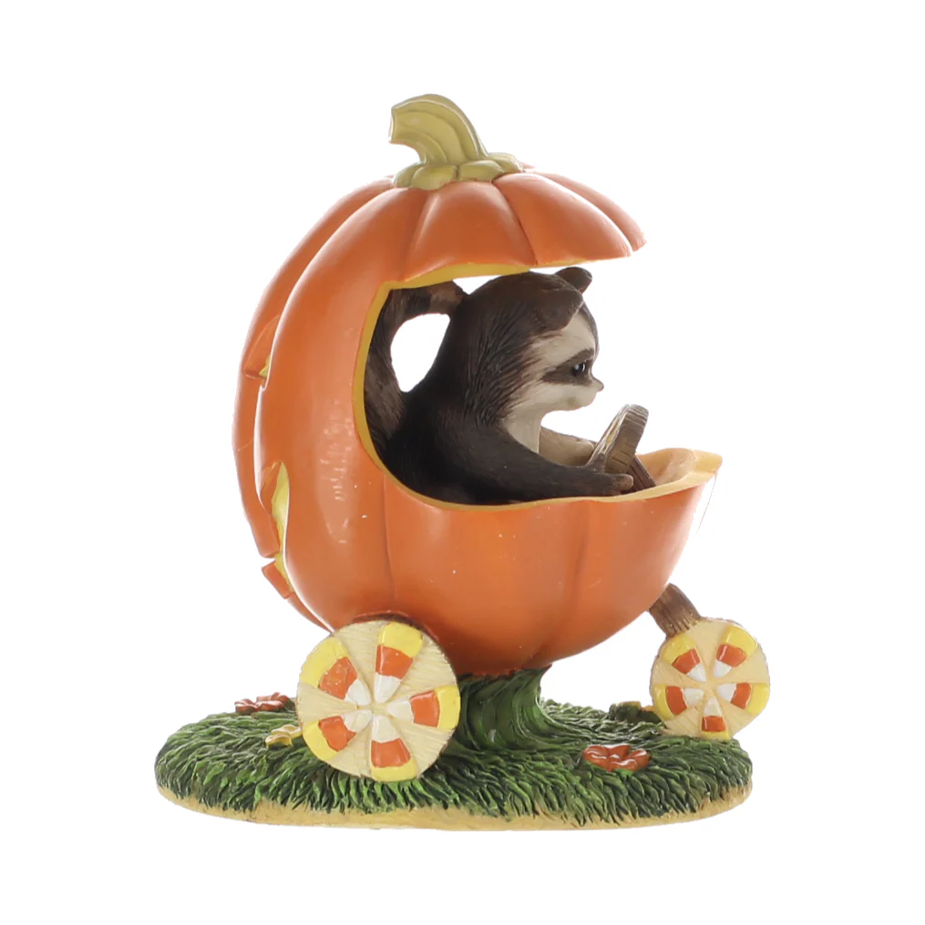 Charming Tails Vintage Resin Figurine Jack-O-Lantern Jalopy 85410 - Image 6