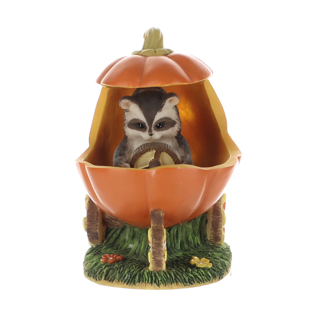 Charming Tails Vintage Resin Figurine Jack-O-Lantern Jalopy 85410 - Image 8