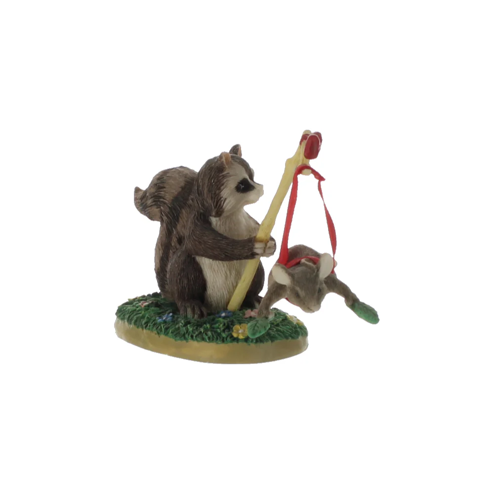 Charming Tails Vintage Resin Figurine Training Wings 87398 - Image 6