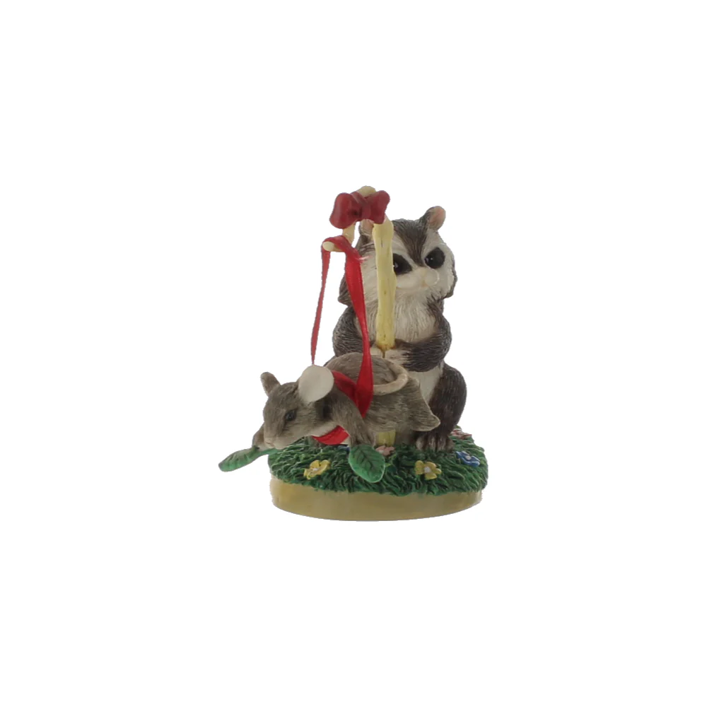Charming Tails Vintage Resin Figurine Training Wings 87398 - Image 7