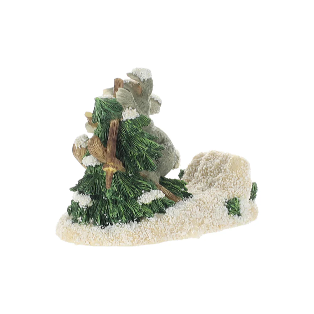Charming Tails Vintage Resin Figurine Who Put That Tree There 87621 - Image 4