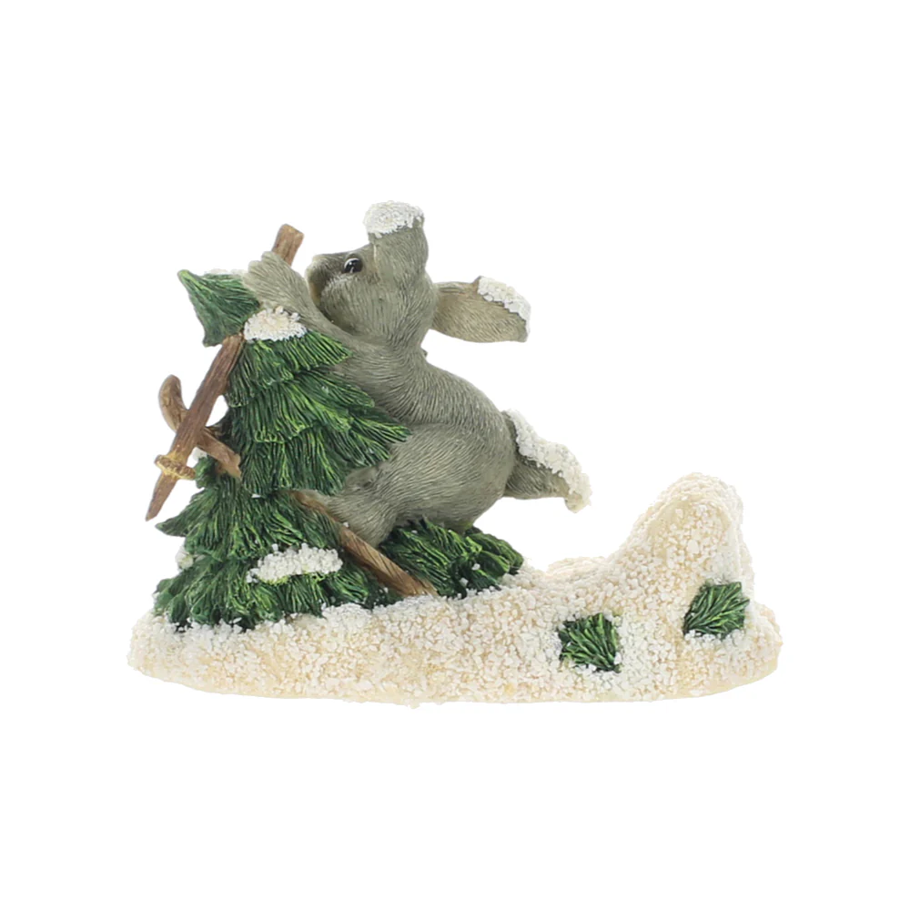 Charming Tails Vintage Resin Figurine Who Put That Tree There 87621 - Image 5
