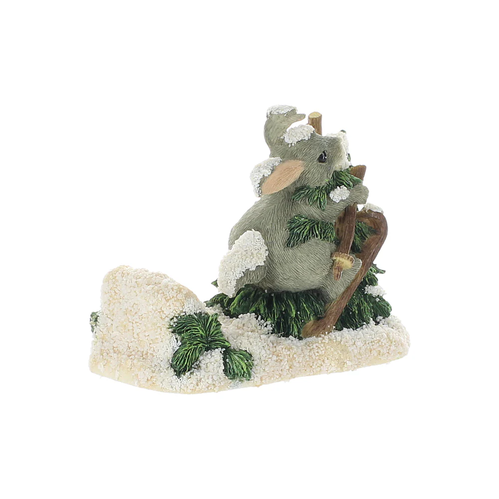 Charming Tails Vintage Resin Figurine Who Put That Tree There 87621 - Image 8