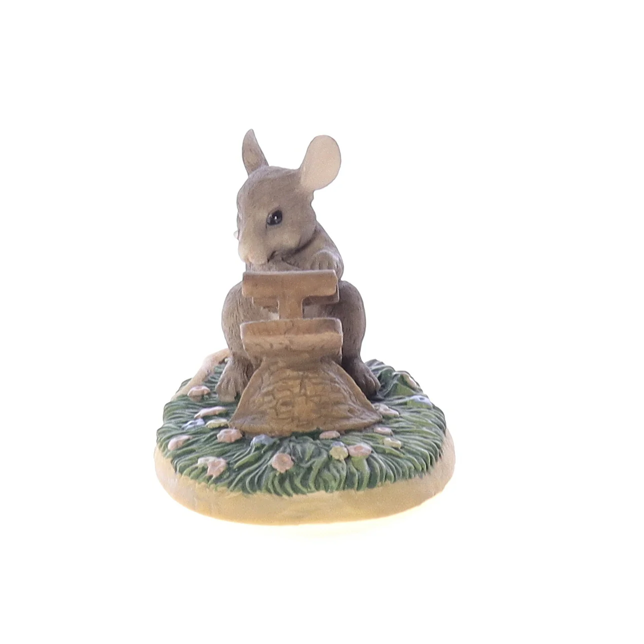 Charming Tails Vintage Resin Mouse Figurine silvestri_14 Lonely See Saw 2.5" - Image 3