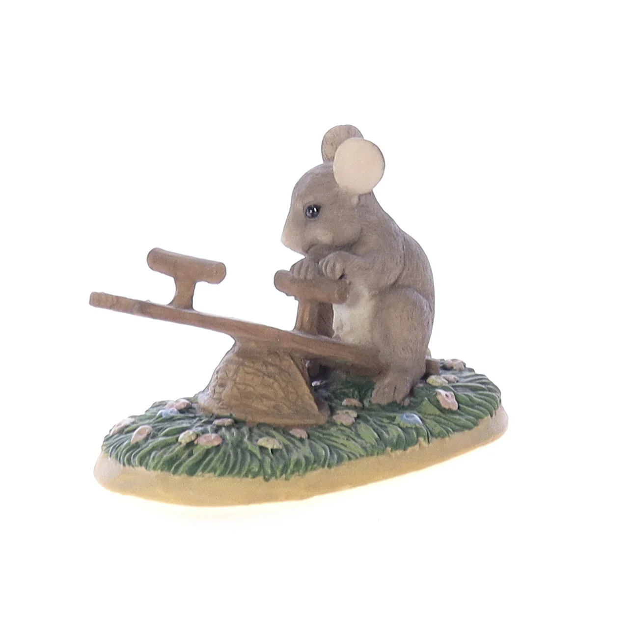 Charming Tails Vintage Resin Mouse Figurine silvestri_14 Lonely See Saw 2.5" - Image 4