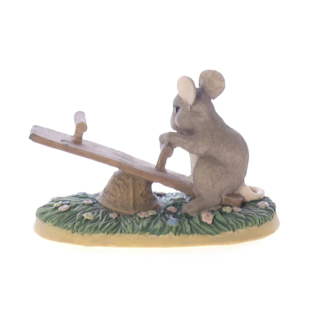 Charming Tails Vintage Resin Mouse Figurine silvestri_14 Lonely See Saw 2.5" - Image 5