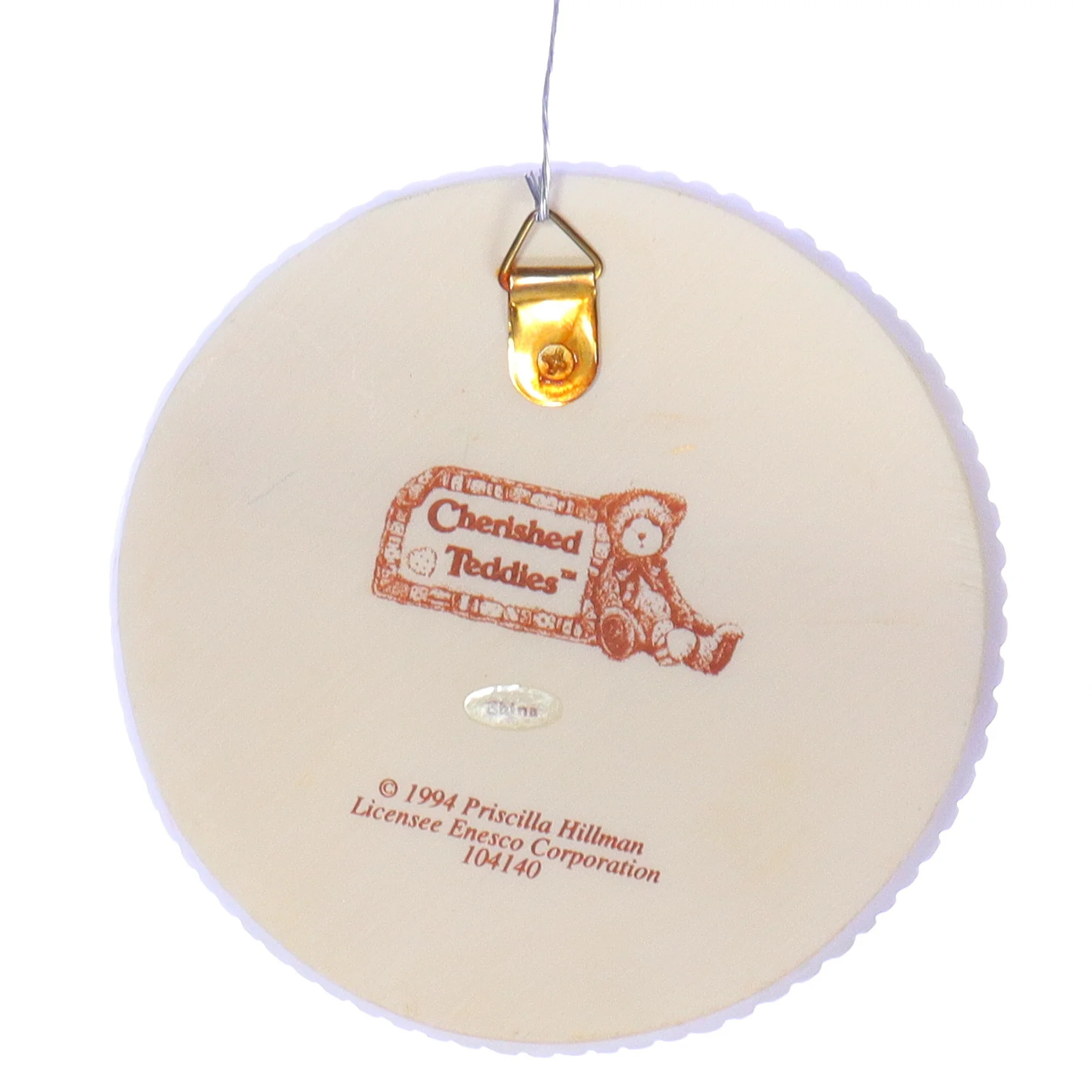 Cherished Teddies Vintage Resin Love Plaque 104140 Love 1994 3.75" - Image 5