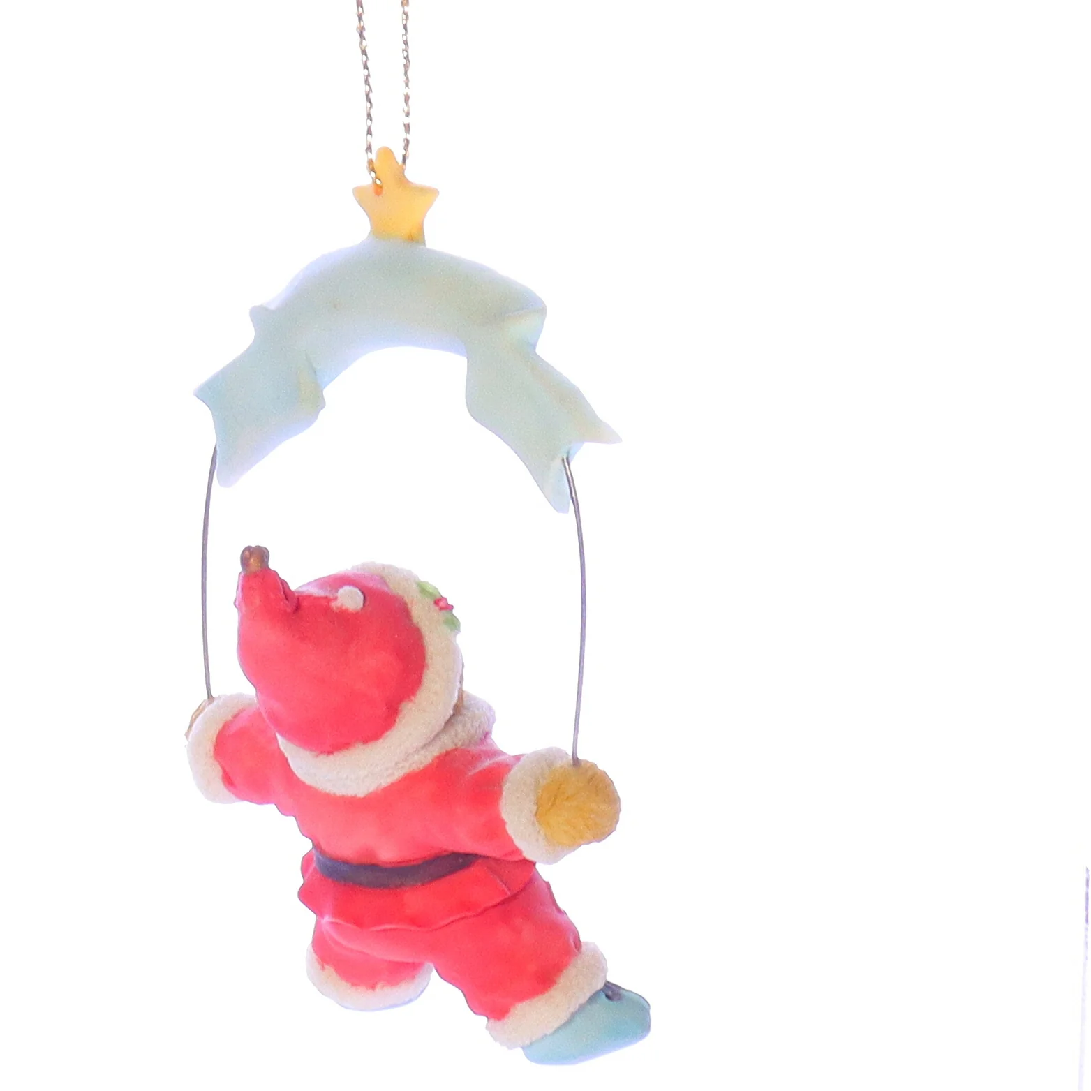 Cherished Teddies Vintage Resin Christmas Ornament 112392 Believe 2003 3.5" - Image 6