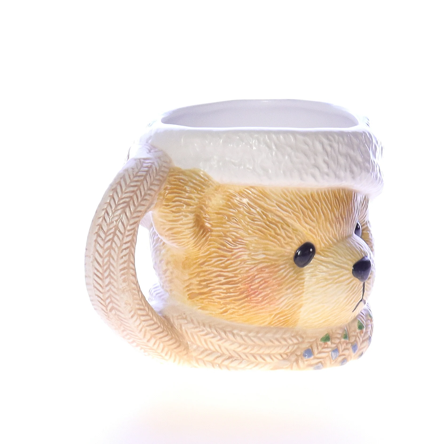 Cherished Teddies Vintage Resin Christmas Mug 178292 Santa Bear 1996 4" - Image 8