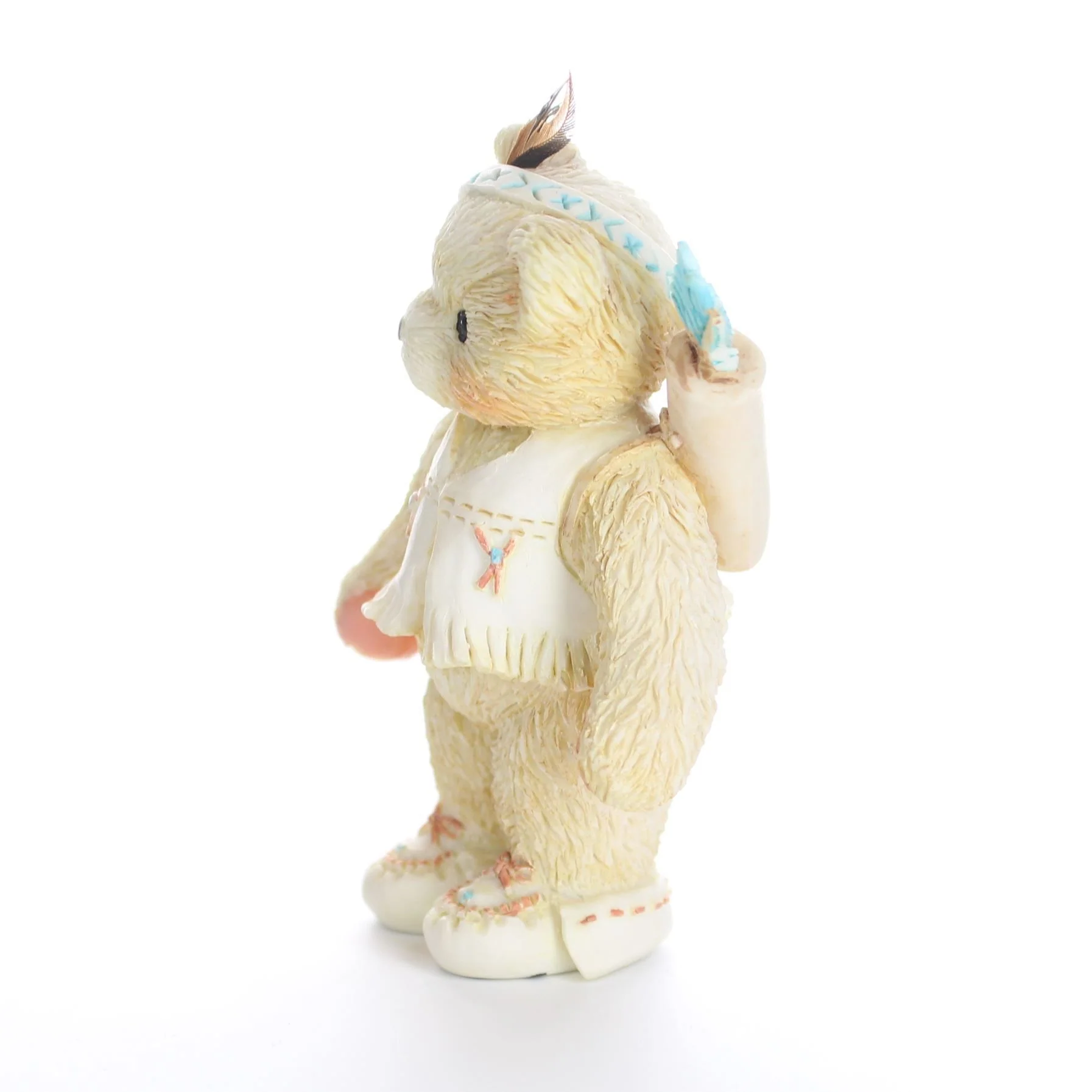 Cherished Teddies Vintage Figurine Wyatt I'm Called Little Running Bear 1994 - Image 3