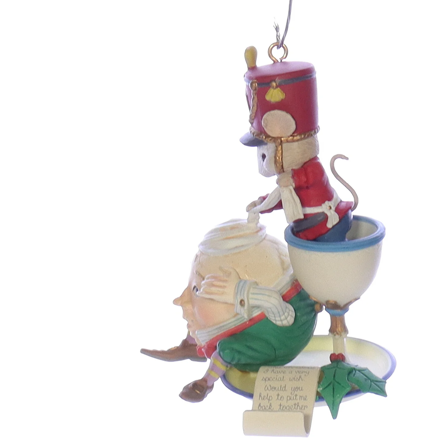 Enesco Treasury of Christmas Ornaments Vintage Artplas Mouse Ornament 574244 - Image 3