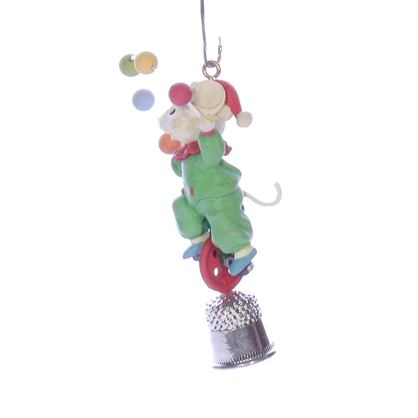 Enesco Treasury of Christmas Ornaments Vintage Artplas Mouse Ornament 597028 - Image 3