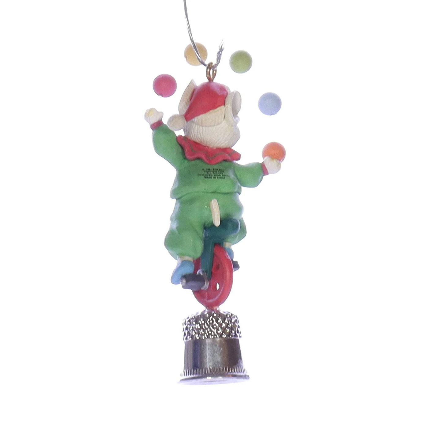 Enesco Treasury of Christmas Ornaments Vintage Artplas Mouse Ornament 597028 - Image 5