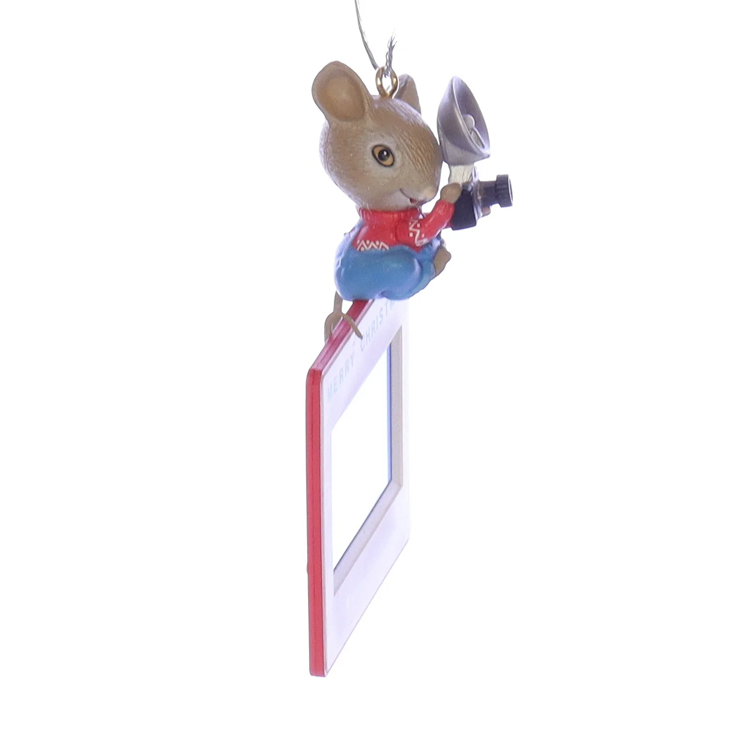 Enesco Treasury of Christmas Ornaments Vintage Artplas Mouse Ornament 830046 3.5" - Image 8