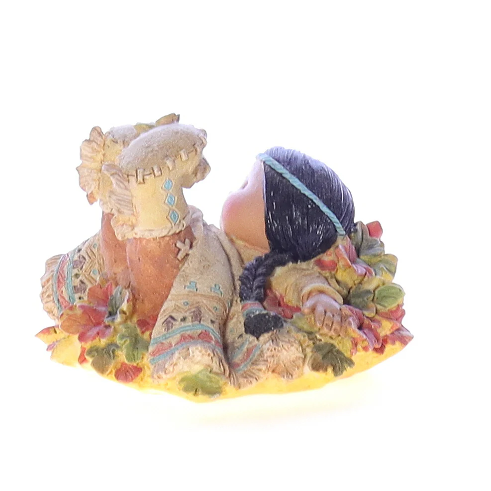 Friends of a Feather Vintage Resin Native American Figurine 145092 Leaf Dancer 2" - Image 4