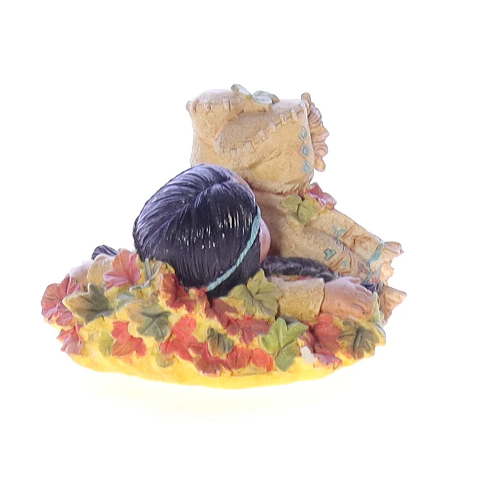 Friends of a Feather Vintage Resin Native American Figurine 145092 Leaf Dancer 2" - Image 7