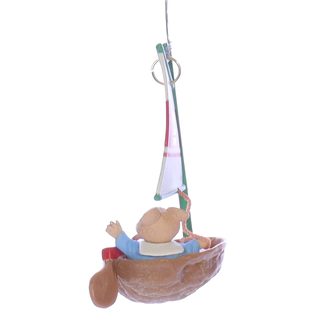 Hallmark Vintage Resin Christmas Ornament mouseboat Mouse Boat 1990 3.25" - Image 8