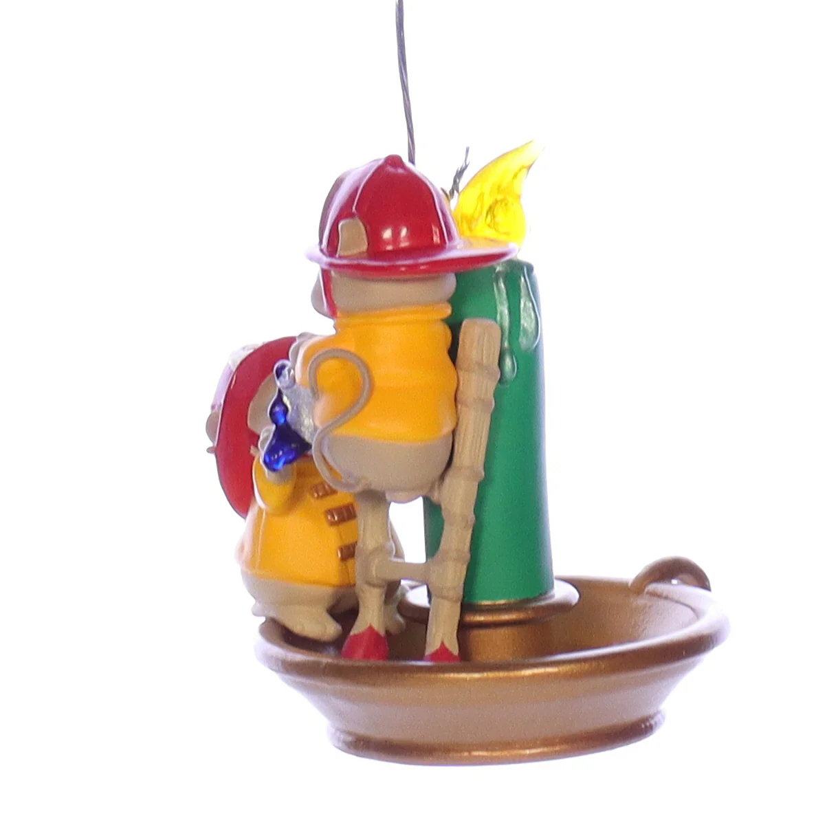Hallmark Vintage Resin Christmas Ornament ZA309977 Flame Fighting Friends 1999 - Image 2