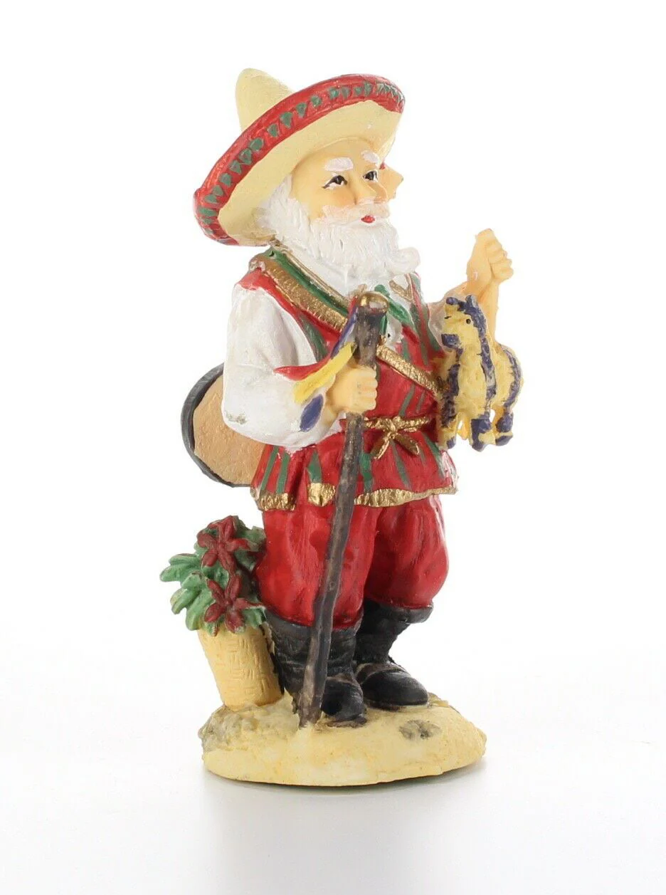 International Santa Clause Collection Christmas Figurine - Pancho Navidad Mexico - Image 8