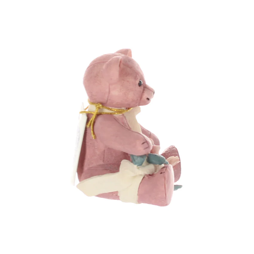 Jan Hagara Vintage  Porcelain Figurine Hannah's Rose Bear M11358 - Image 7