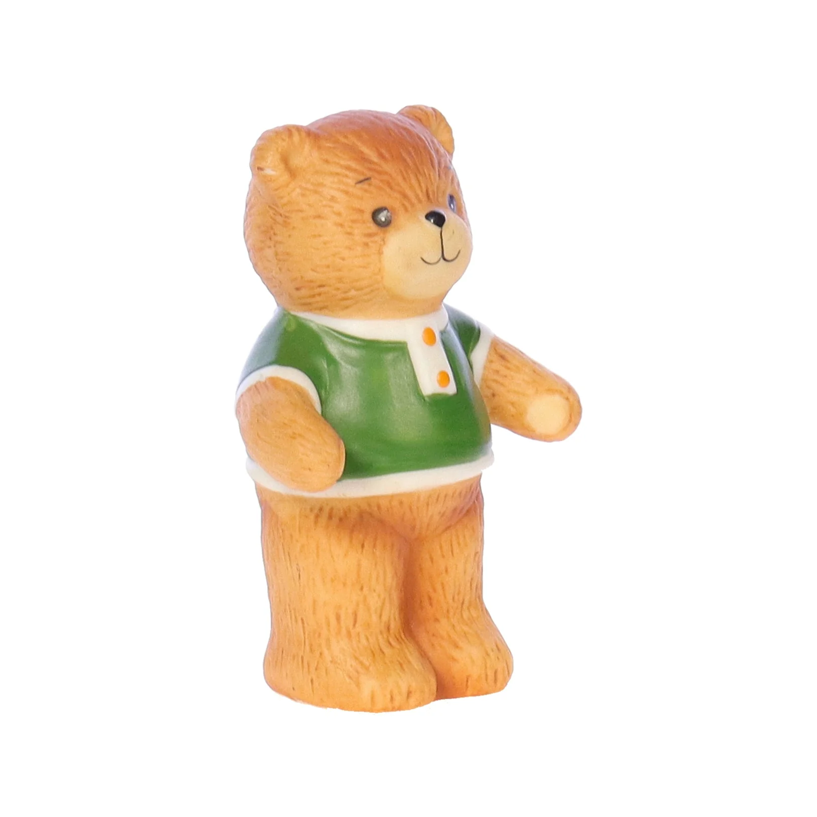 Lucy and Me Vintage 1980 Porcelain Figurine Bear with Green Shirt Lucy_And_Me_88 - Image 8