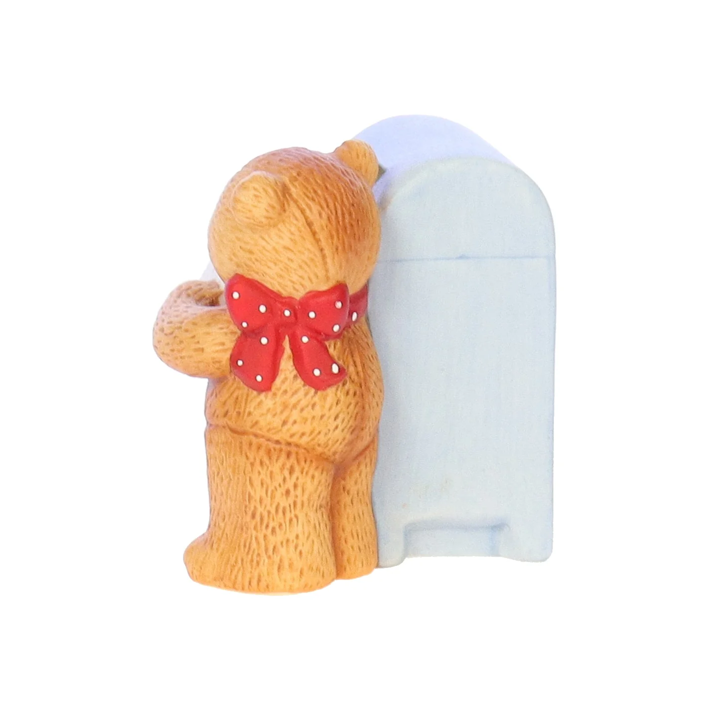 Lucy and Me Vintage 1982 Porcelain Figurine Bear with Mailbox and Letter - Image 4