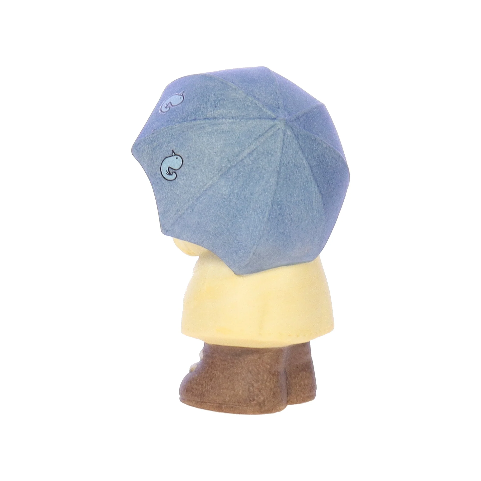 Lucy and Me Vintage 1985 Porcelain Figurine Bear with Raincoat and Umbrella - Image 4