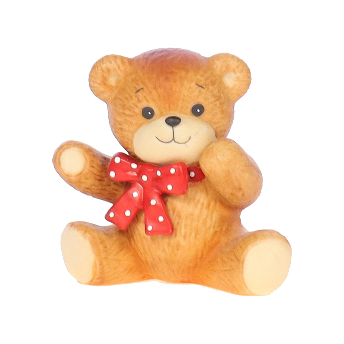 Lucy and Me Vintage 1982 Porcelain Figurine Bear with Red Bow Lucy_And_Me_131