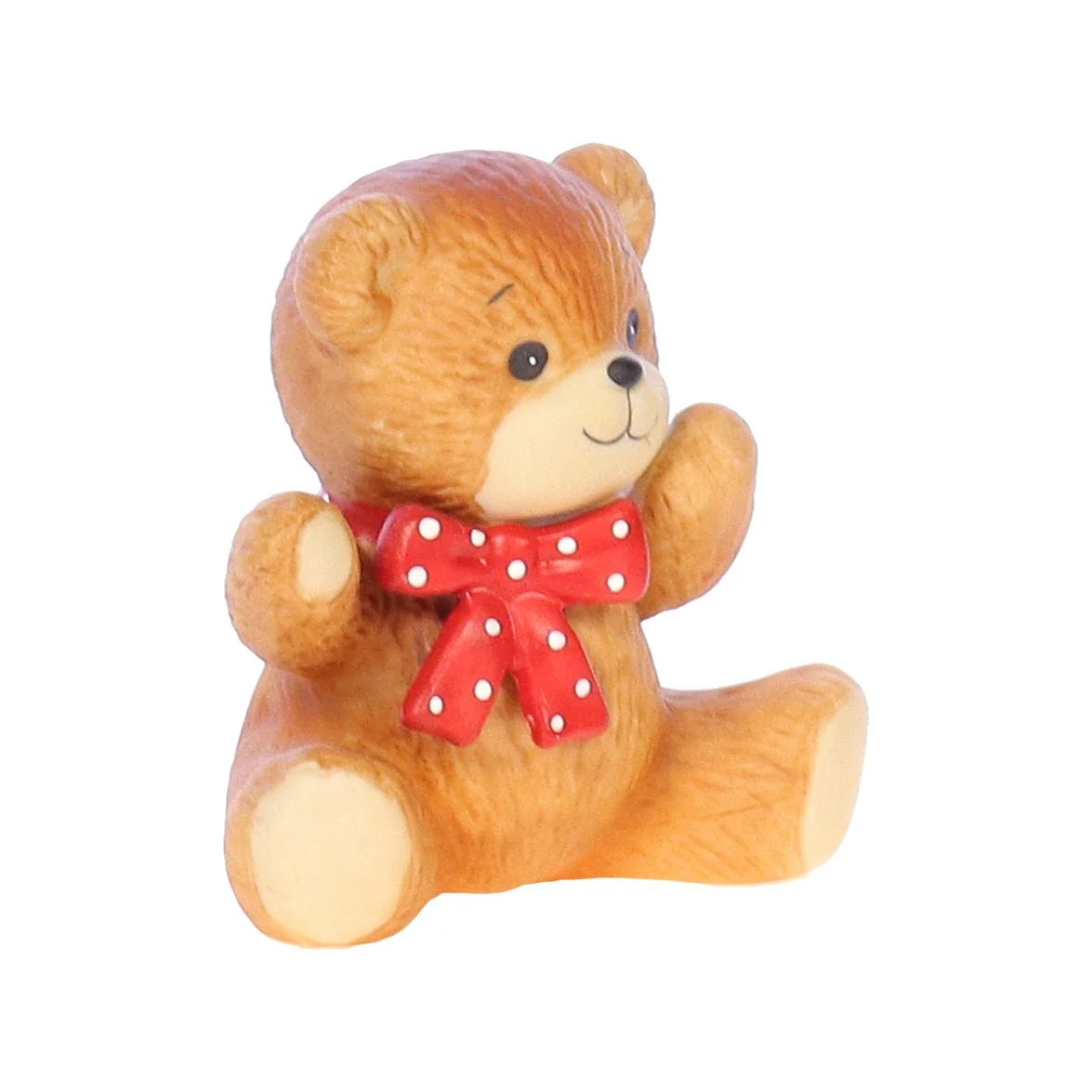 Lucy and Me Vintage 1982 Porcelain Figurine Bear with Red Bow Lucy_And_Me_131 - Image 8