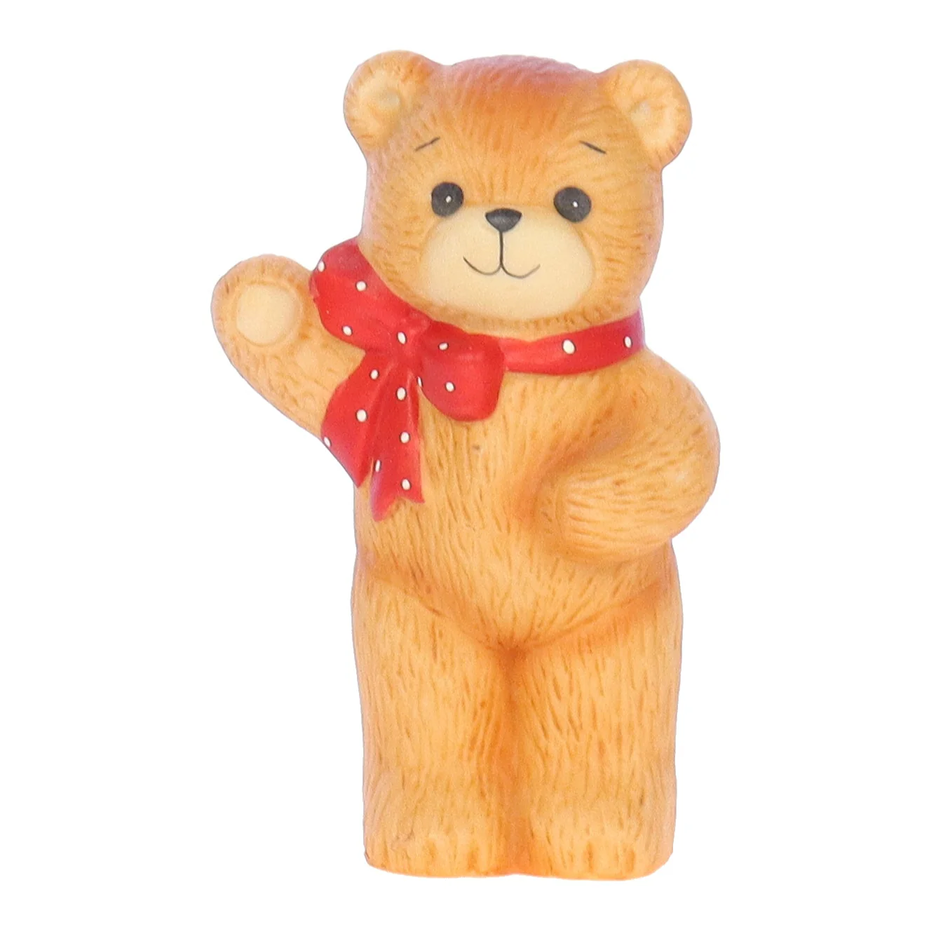 Lucy and Me Vintage 1980 Porcelain Figurine Big Bear with Red Bow Lucy_And_Me_132