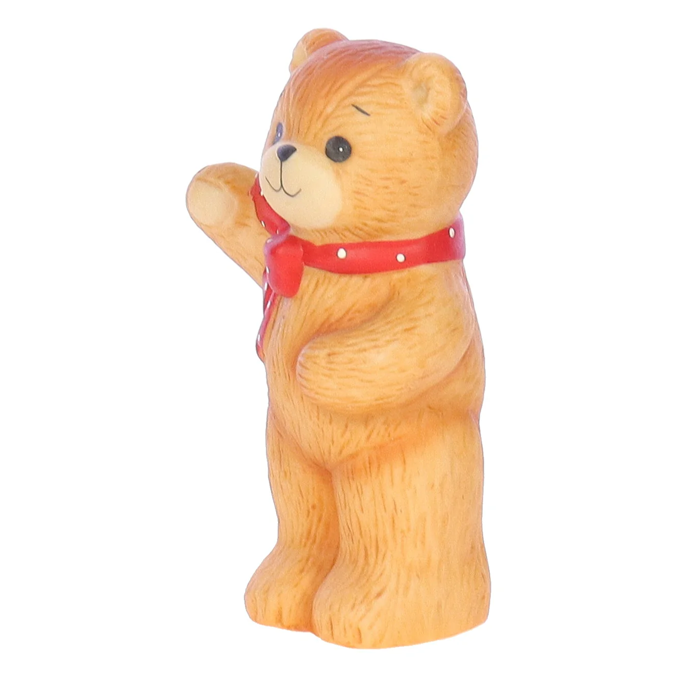 Lucy and Me Vintage 1980 Porcelain Figurine Big Bear with Red Bow Lucy_And_Me_132 - Image 2