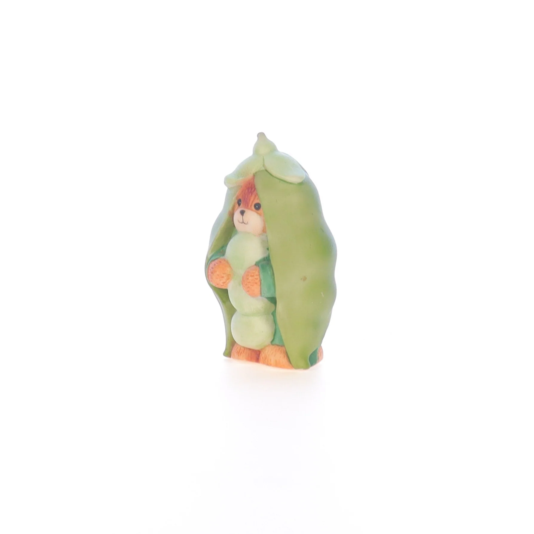 Lucy and Me Vintage 1982 Porcelain Figurine Bear in Pea Costume Lucy_Unknown_044 - Image 2