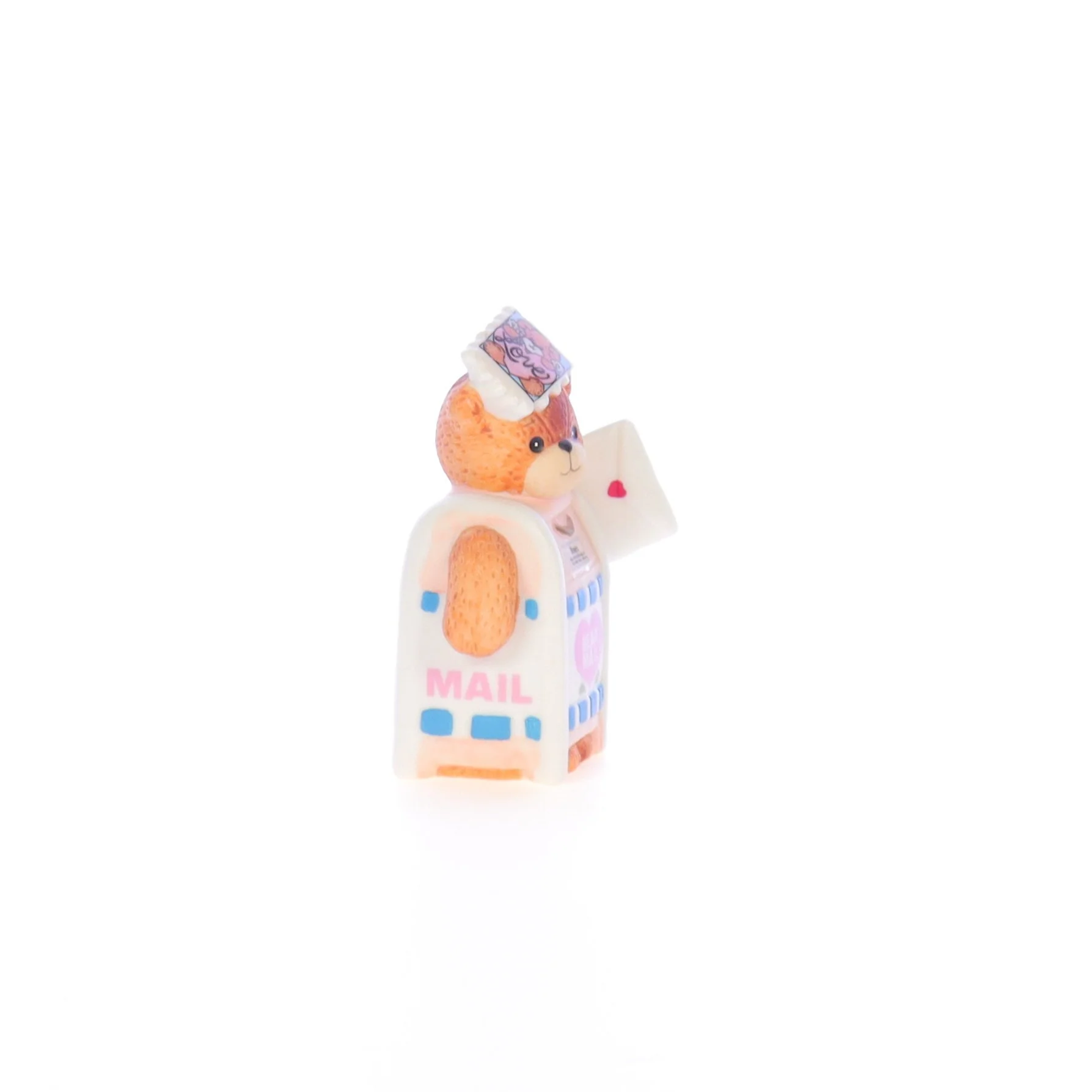 Lucy and Me Vintage  Porcelain Figurine Bear Mail Box with Love Letter - Image 8