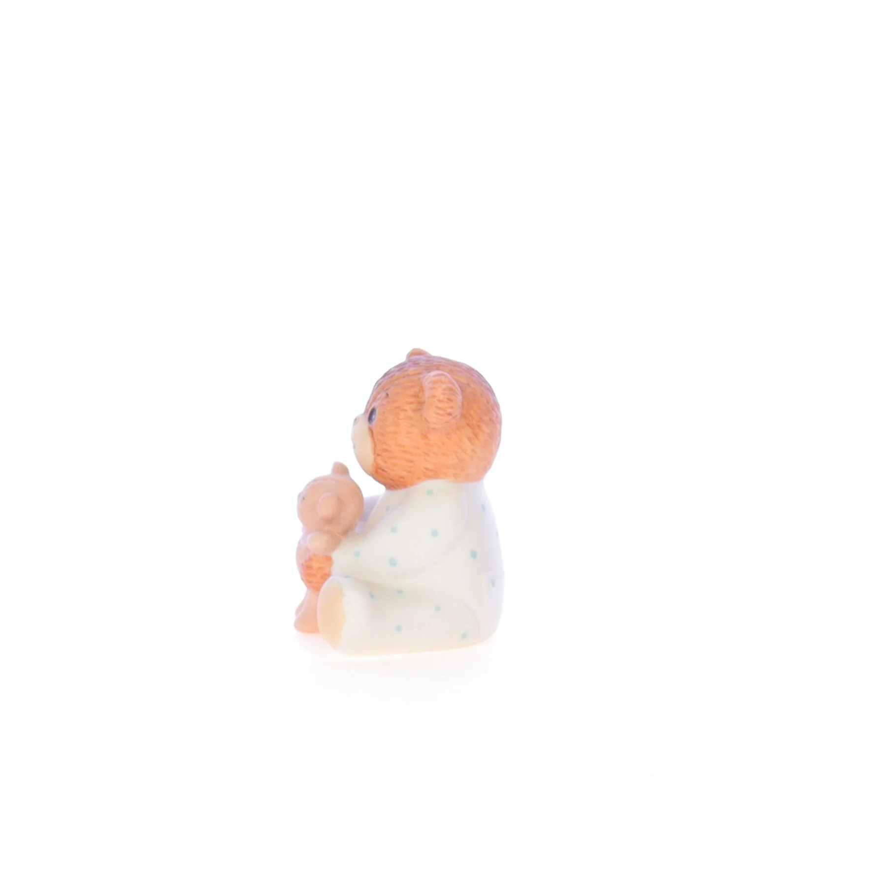 Lucy and Me Vintage Porcelain Figurine Bear with Pajamas and Teddie - Image 3