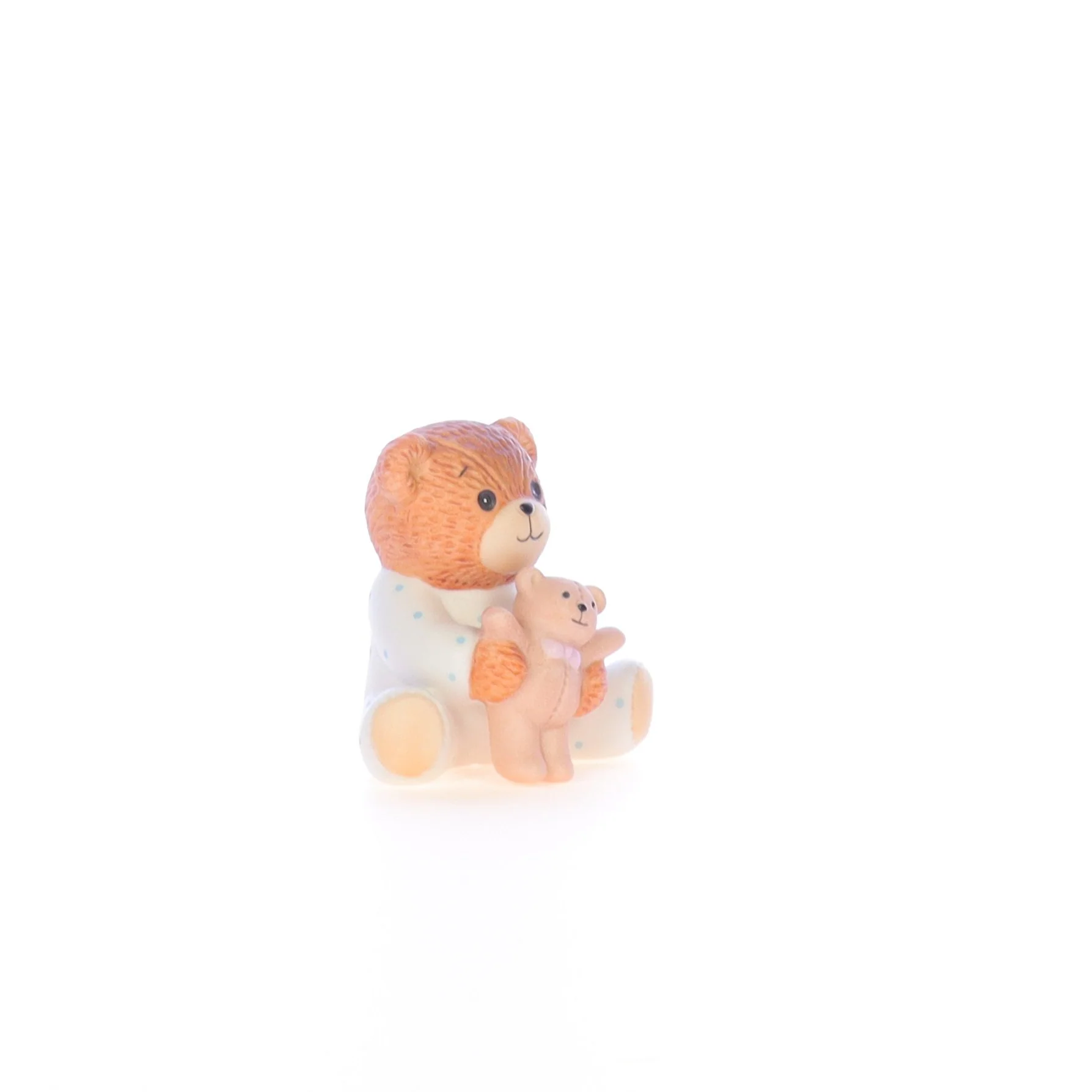 Lucy and Me Vintage Porcelain Figurine Bear with Pajamas and Teddie - Image 8