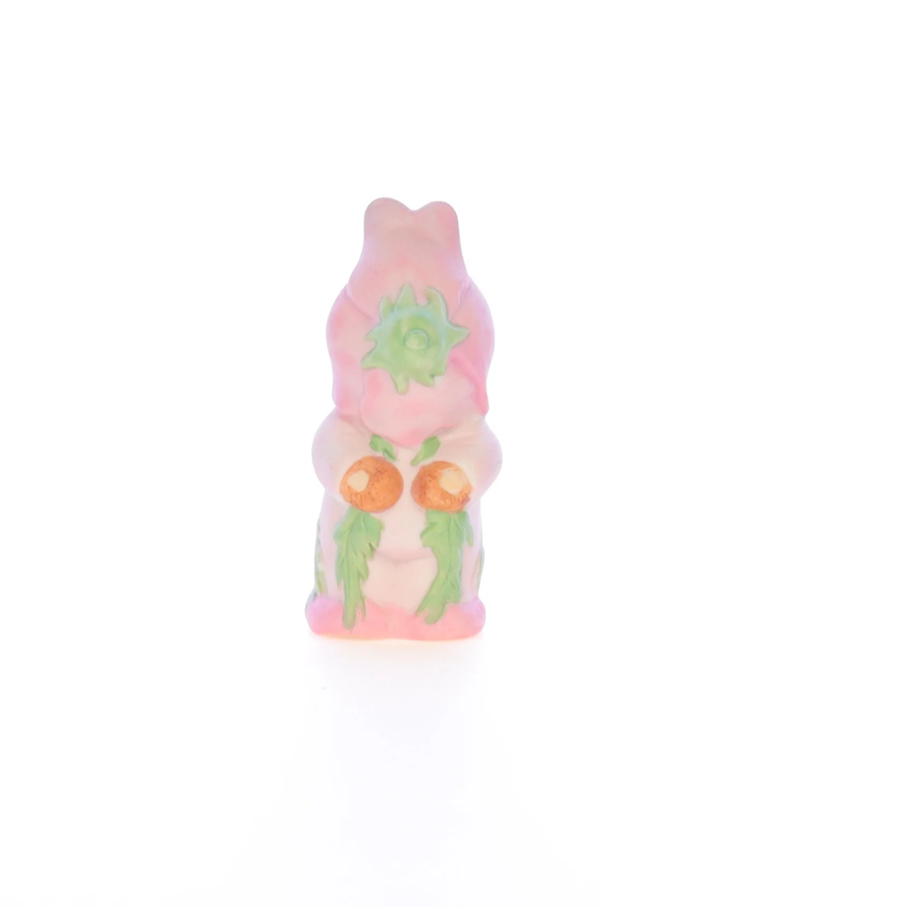 Lucy and Me Vintage 1969 Porcelain Figurine Bear with Pink Flower Costume - Image 5