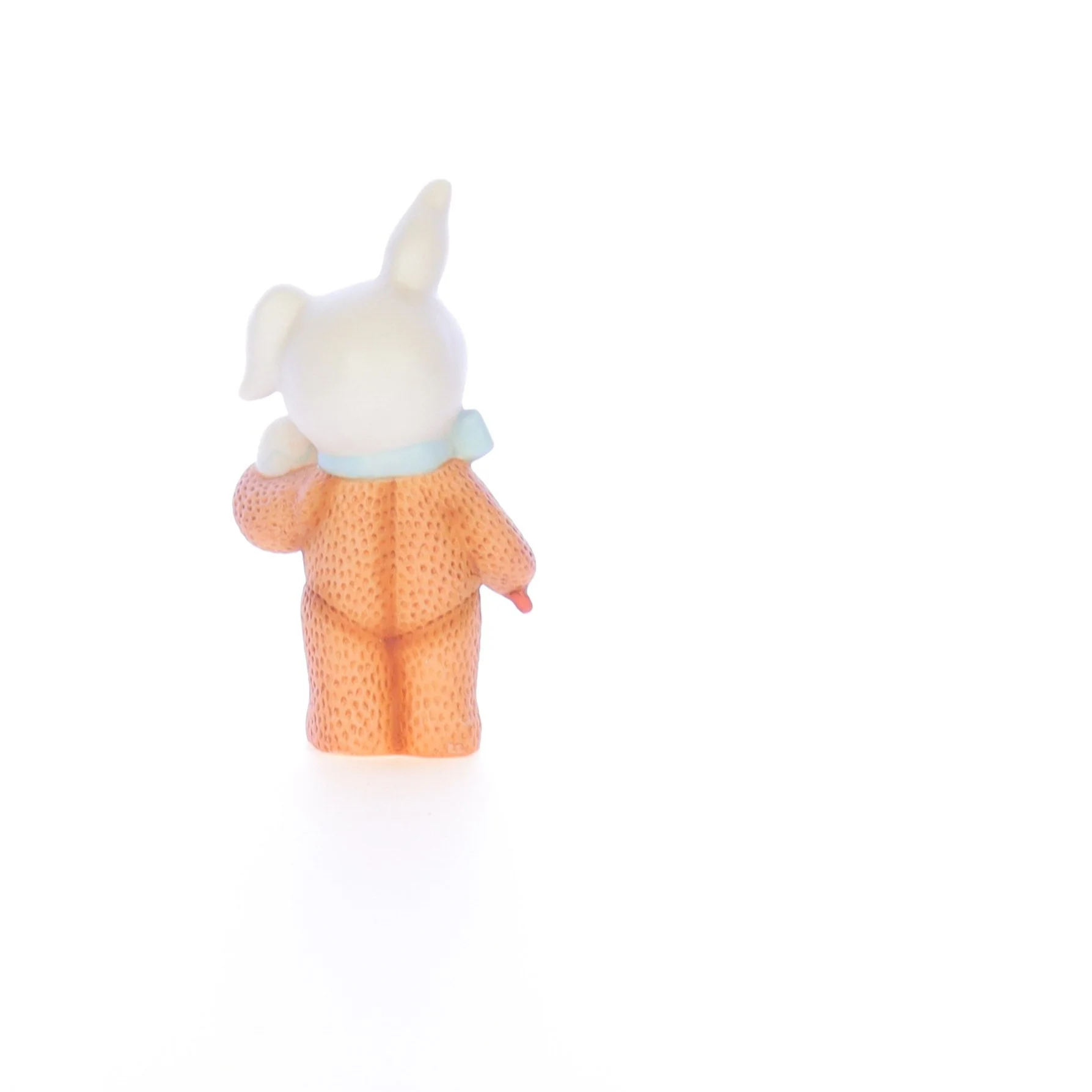 Lucy and Me Vintage 1982 Porcelain Figurine Bunny Bear Painting Easter Egg - Image 5