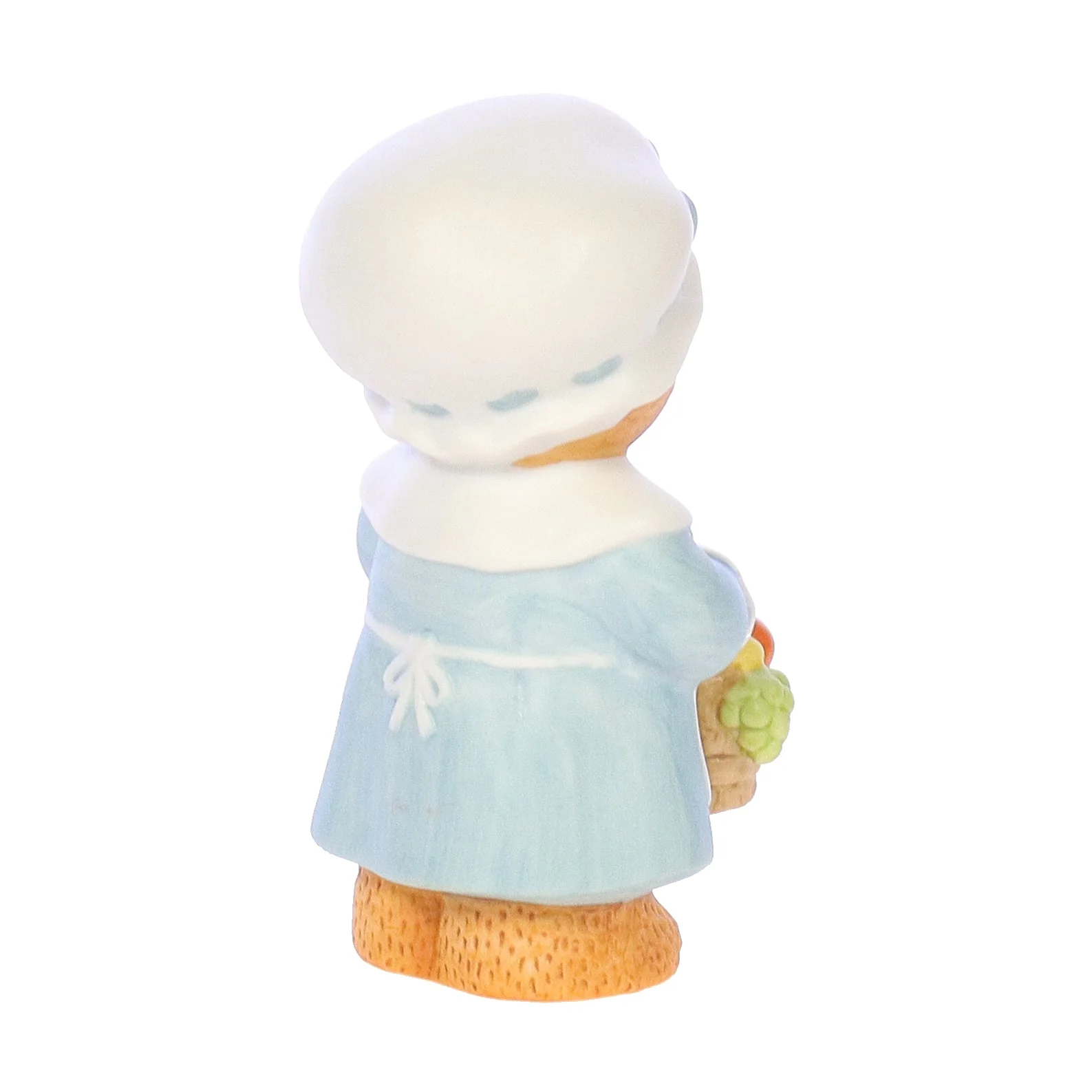 Lucy and Me Vintage 1984 Porcelain Figurine Mother Bear with Fruit Basket - Image 6