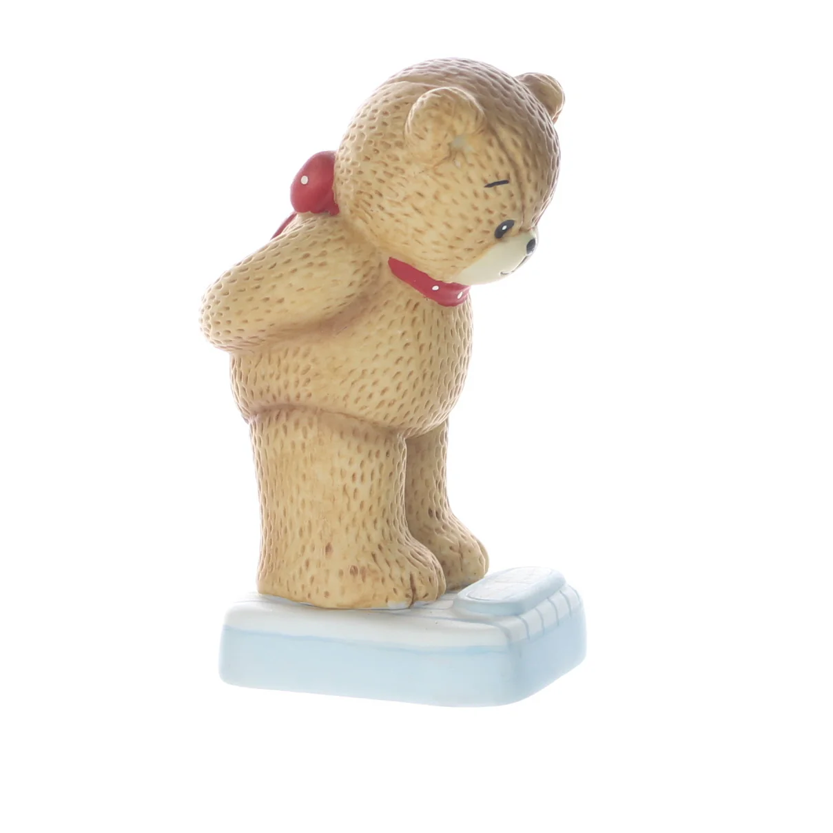 Lucy and Me Vintage 1984 Porcelain Figurine Bear on Scale - Image 8